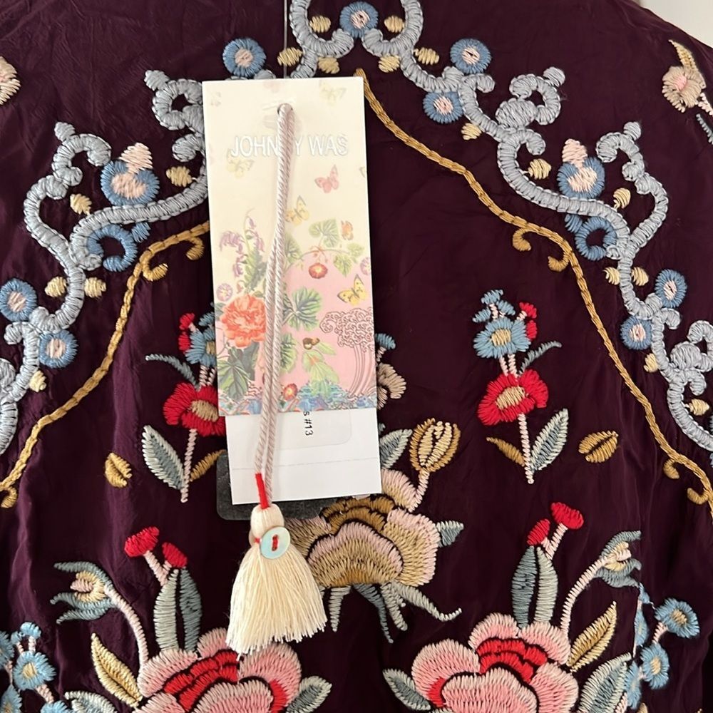 Johnny Was Carmen Button-Up Blouse in Jam, NWT, Size L - Picture 12 of 16